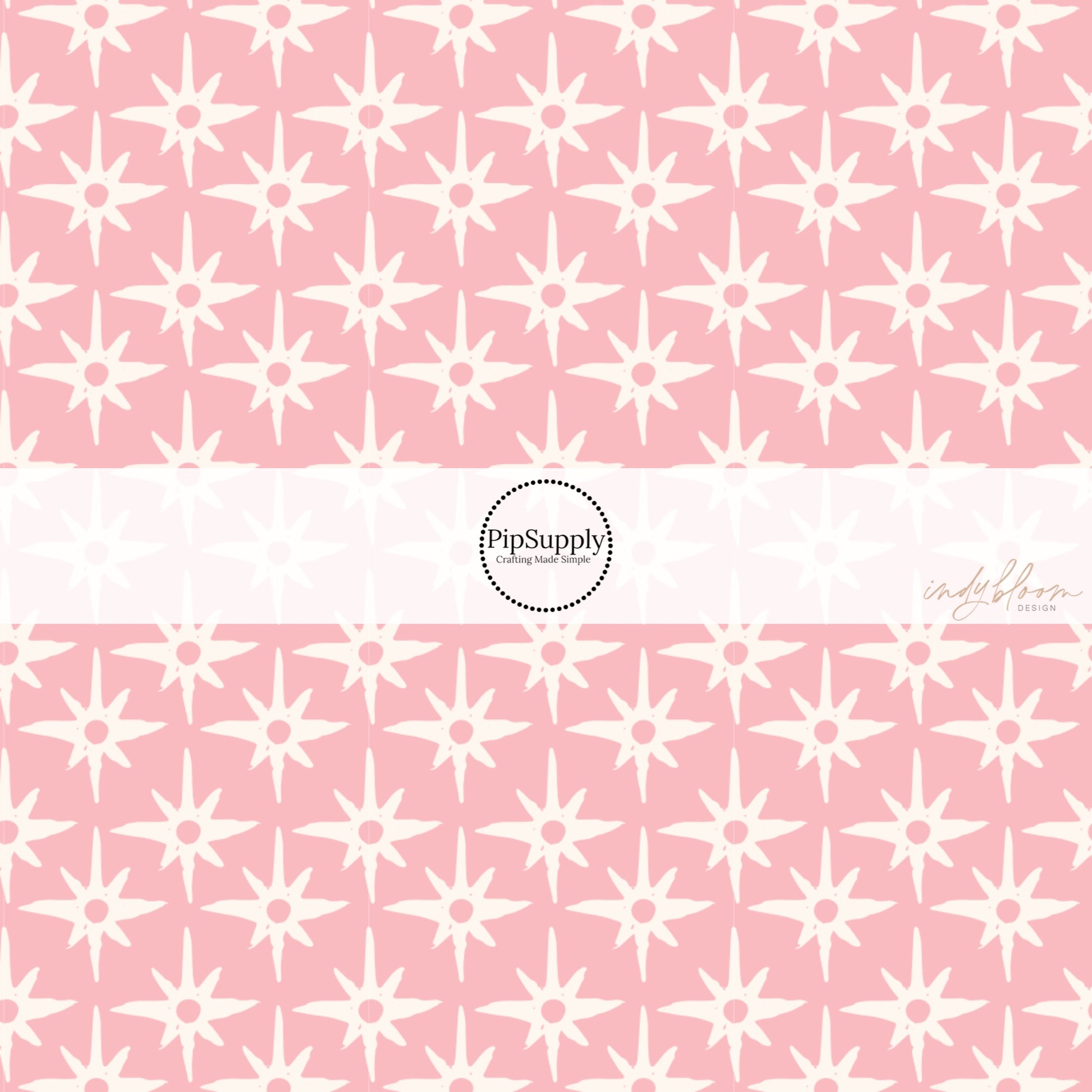 This summer fabric by the yard feature compass star pattern on pink. This fun summer themed fabric can be used for all your sewing and crafting needs!