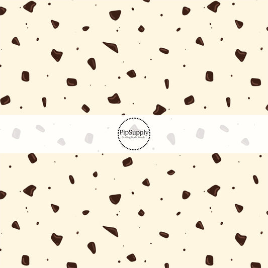 This ice cream fabric by the yard features cookies and cream ice cream. This fun themed fabric can be used for all your sewing and crafting needs!