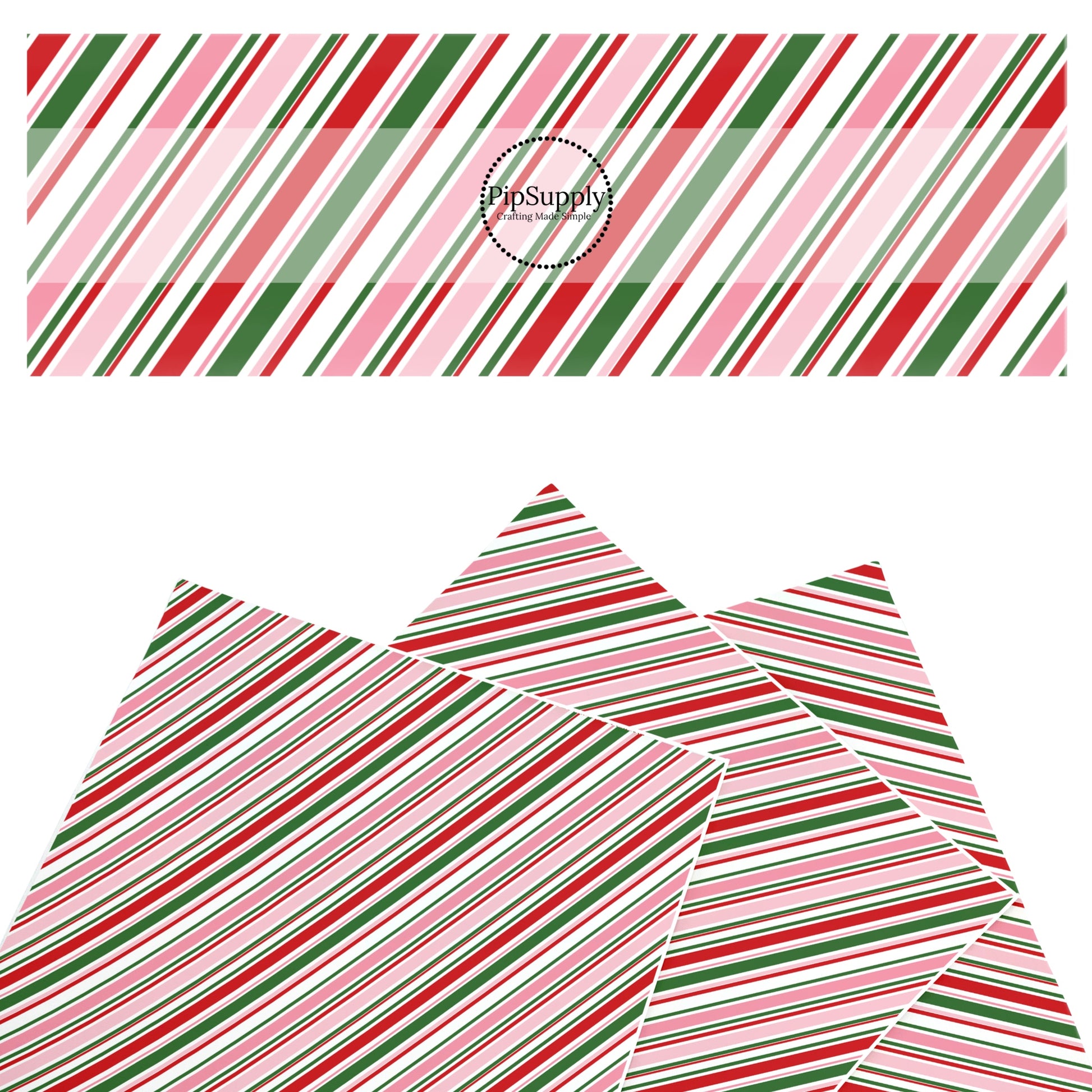 multi colored christmas stripes