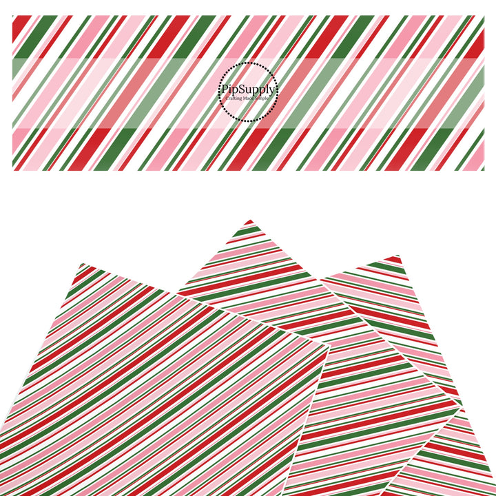 multi colored christmas stripes