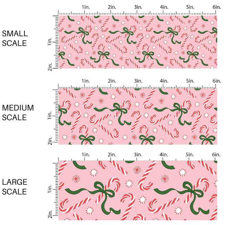 Coquette Candy Canes Fabric By The Yard