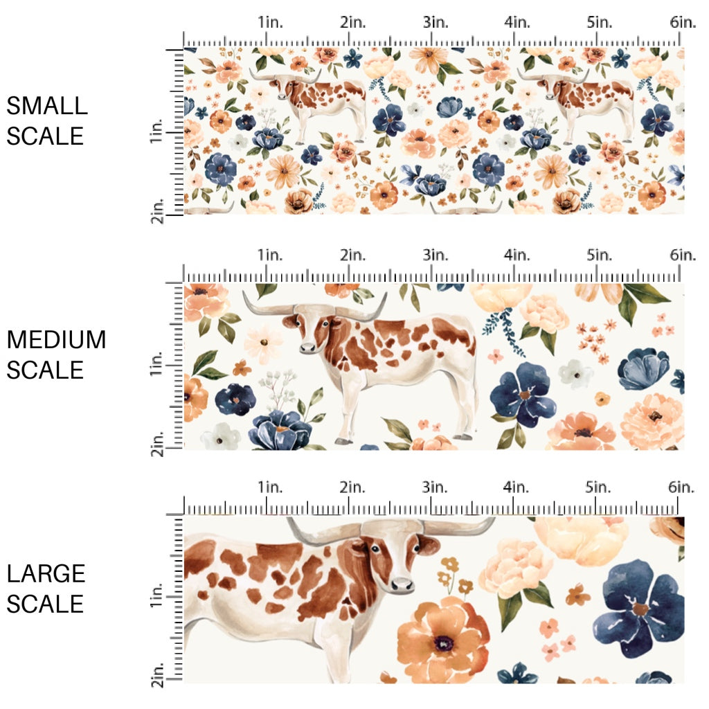 These spring and summer pattern fabric by the yard features farm and meadow cows. This fun fabric can be used for all your sewing and crafting needs!