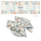 These summer and spring floral bow strips with beautiful leaves and flowers in the color of light pink, blush, tan, orange, and cream are great for personal use or to sell.