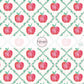 These school themed fabric by the yard features red apples and lattice on cream. This fun themed fabric can be used for all your sewing and crafting needs!