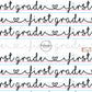 These school themed pattern fabric by the yard features cursive handwriting on lined paper patterns. This fun fabric can be used for all your sewing and crafting needs!