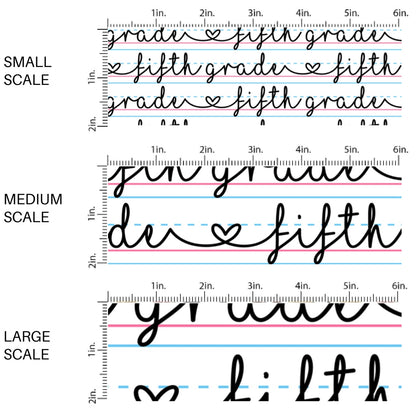 These school themed pattern fabric by the yard features cursive handwriting on lined paper patterns. This fun fabric can be used for all your sewing and crafting needs!