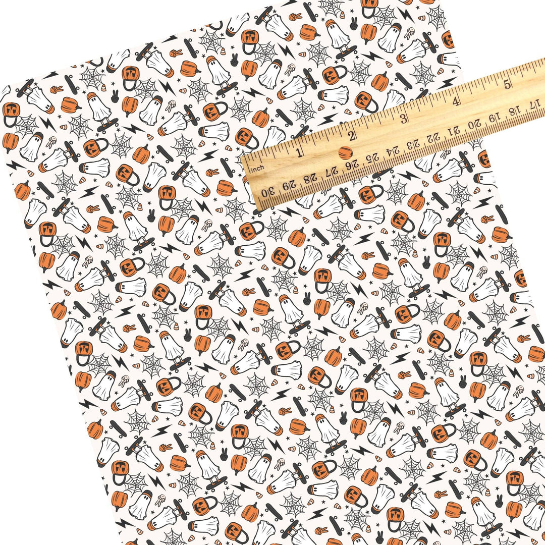 Punk Skater Ghosts Faux Leather Sheets