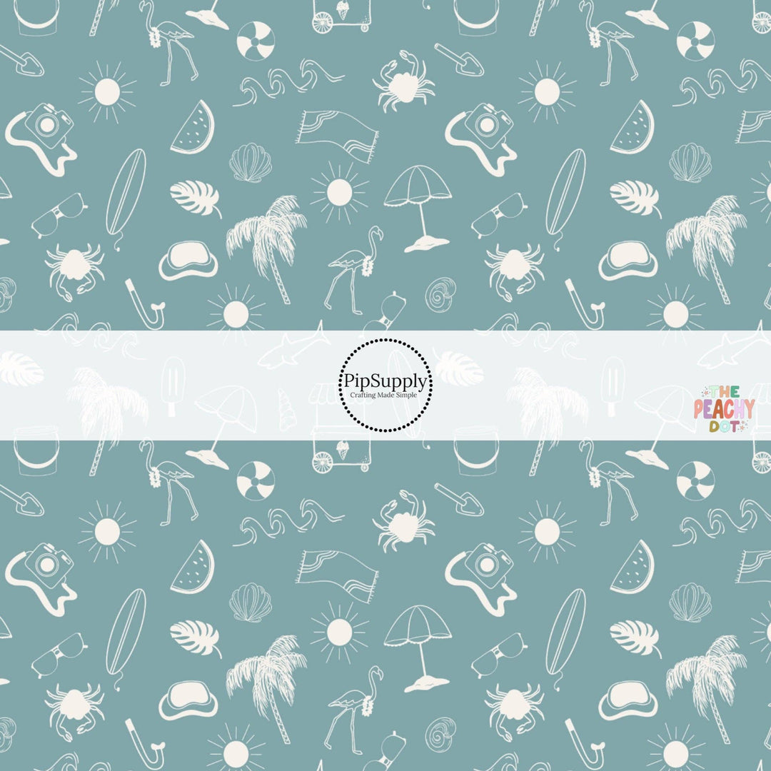 Blue Boardwalk Fabric By The Yard