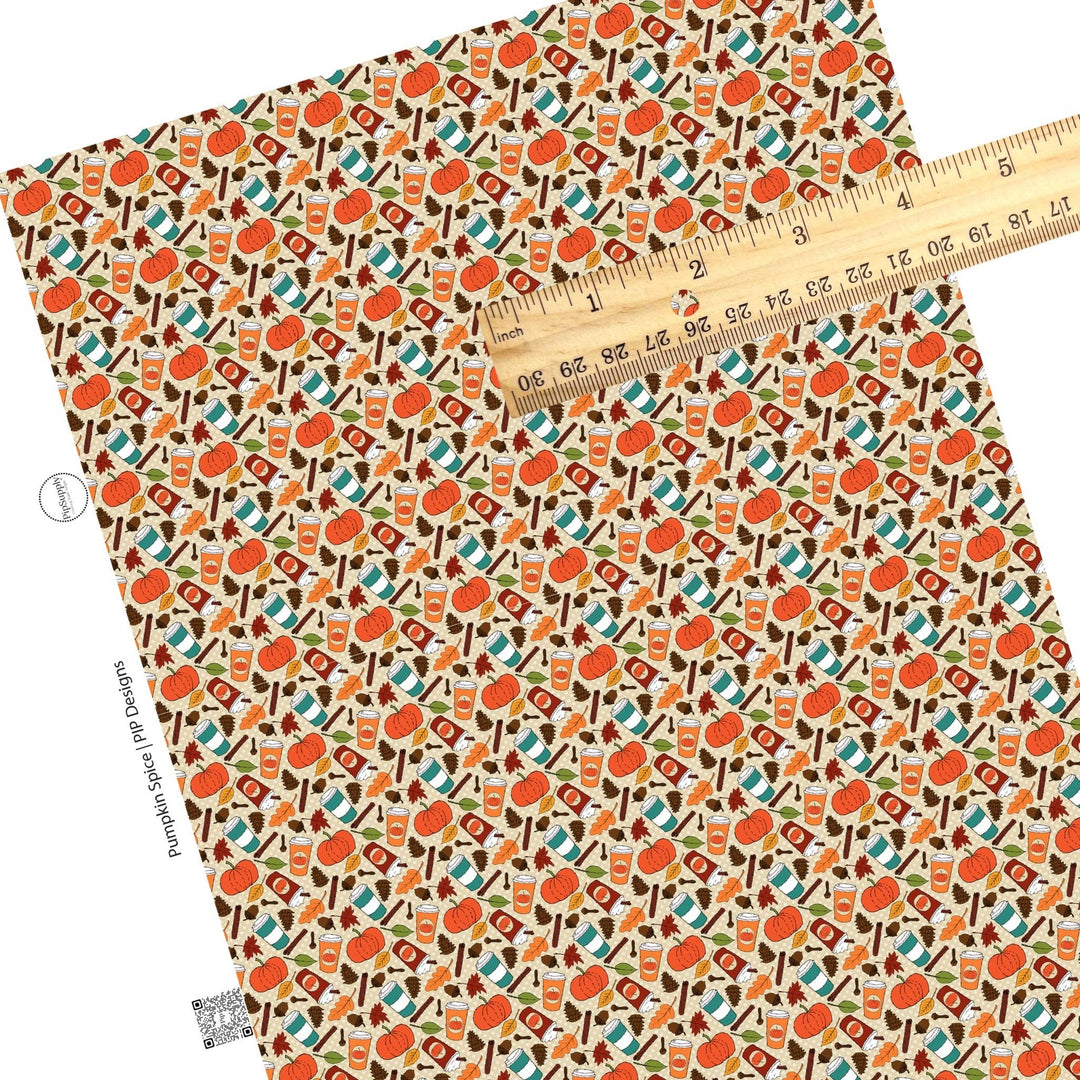 Pumpkin Spice Faux Leather Sheets