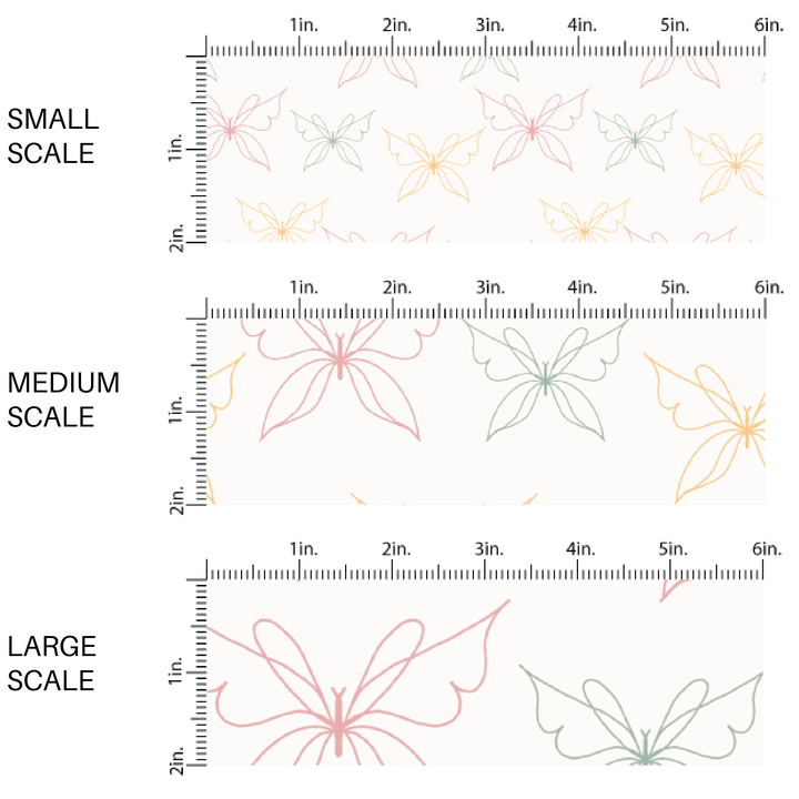 Dainty Butterflies Fabric By The Yard