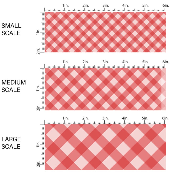 These spring fabric by the yard features pink and red plaid pattern. This fun pattern fabric can be used for all your sewing and crafting needs!