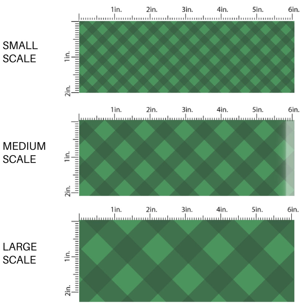 These spring fabric by the yard features green plaid pattern. This fun pattern fabric can be used for all your sewing and crafting needs!