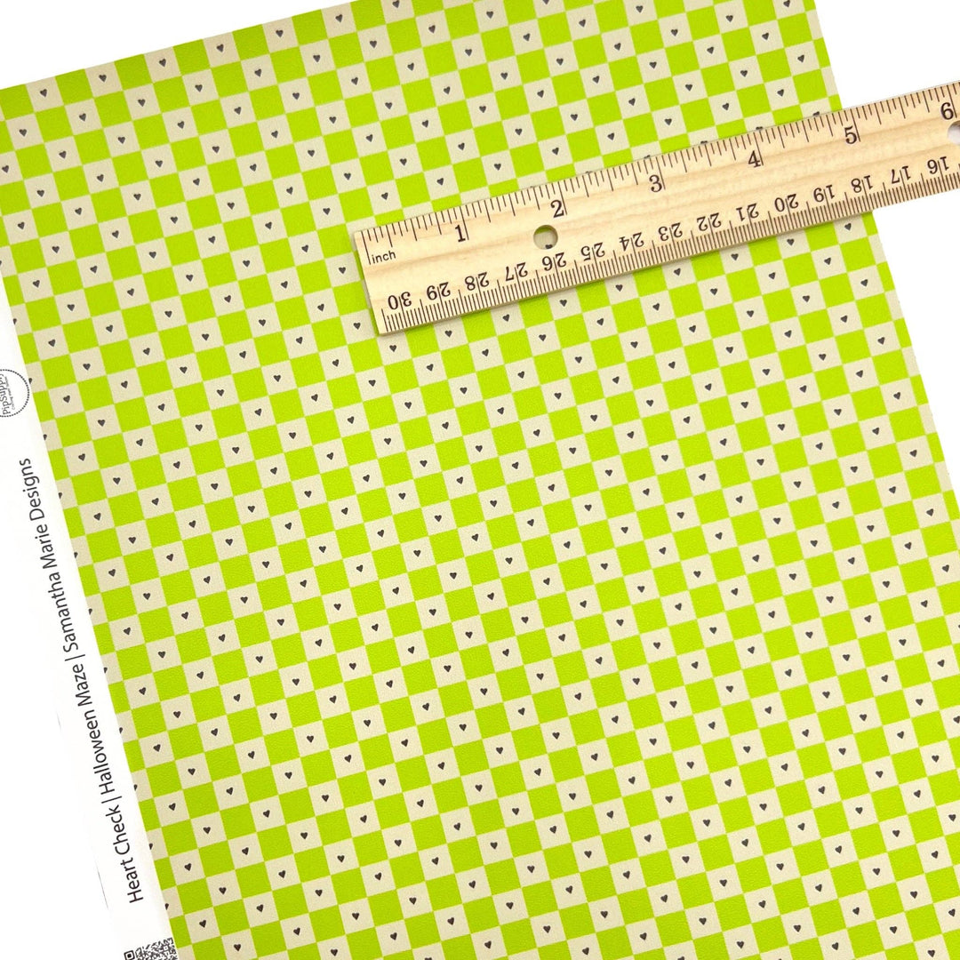 Halloween Maze Faux Leather Sheets