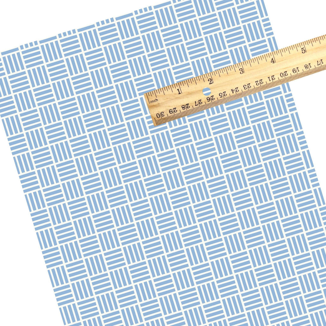 Sandy Grooves Blue Faux Leather Sheets