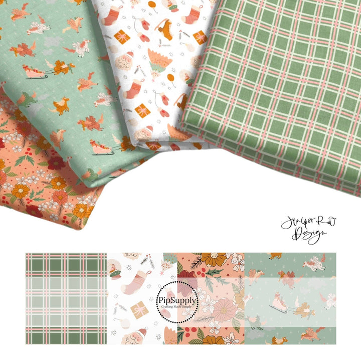 Candy Canes and Silver Lanes| Juniper Row | Fabric By The Yard