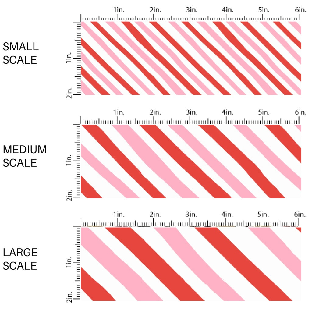 These winter stripe themed pattern fabric by the yard features the following design elements: Christmas colorful diagonal stripes. This fun themed fabric can be used for all your sewing and crafting needs!