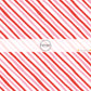 These winter stripe themed pattern fabric by the yard features the following design elements: Christmas colorful diagonal stripes. This fun themed fabric can be used for all your sewing and crafting needs!