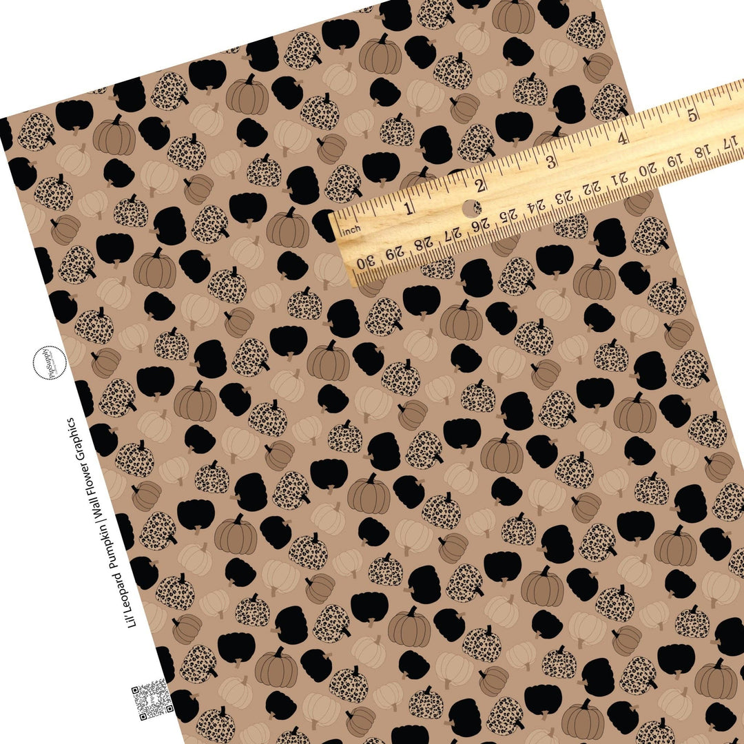 Lil' Leopard Pumpkin Faux Leather Sheets