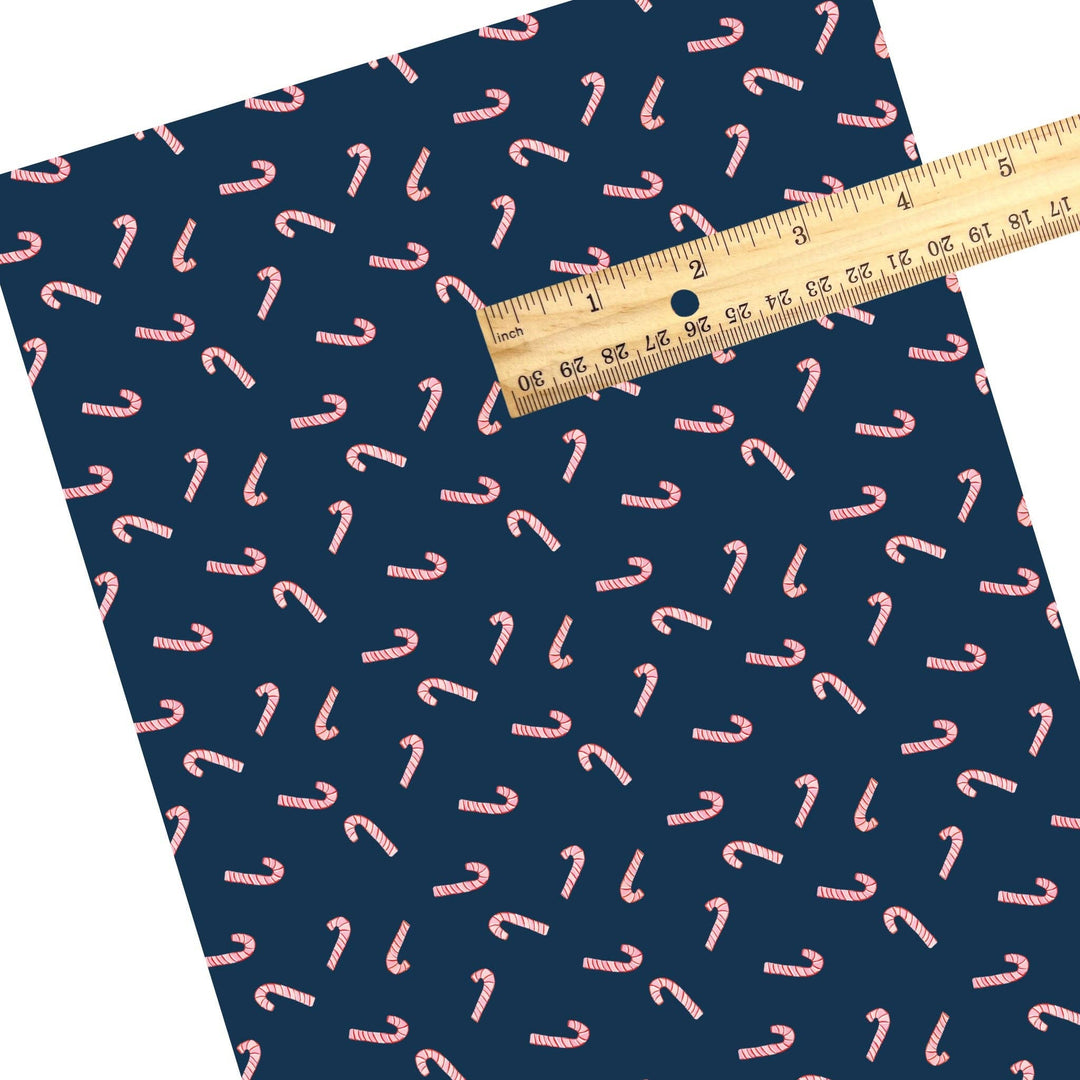 Peppermint Candy Navy Faux Leather Sheets