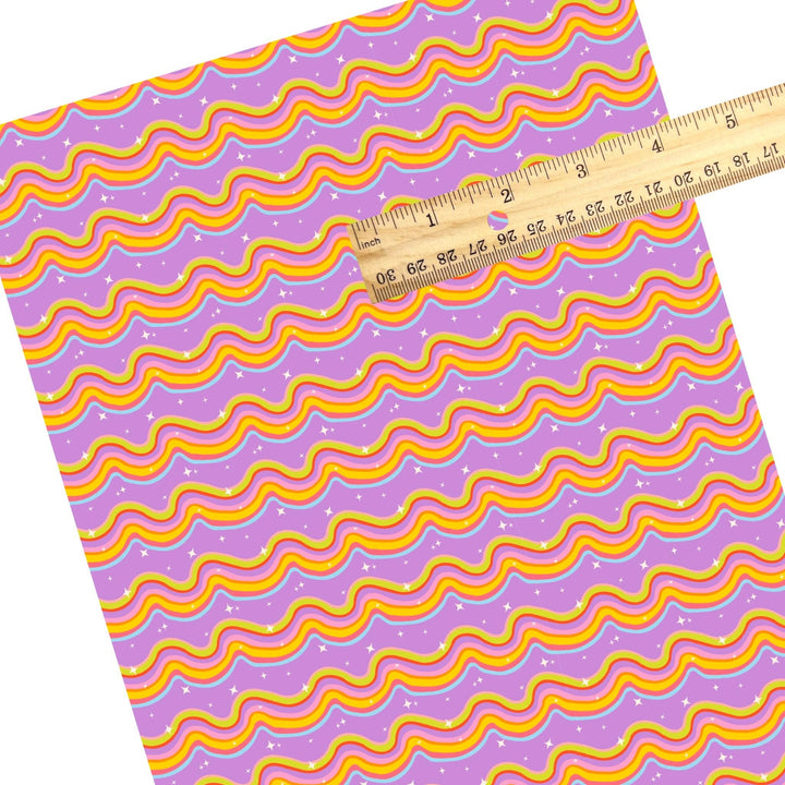 BTS Waves Purple Faux Leather Sheets