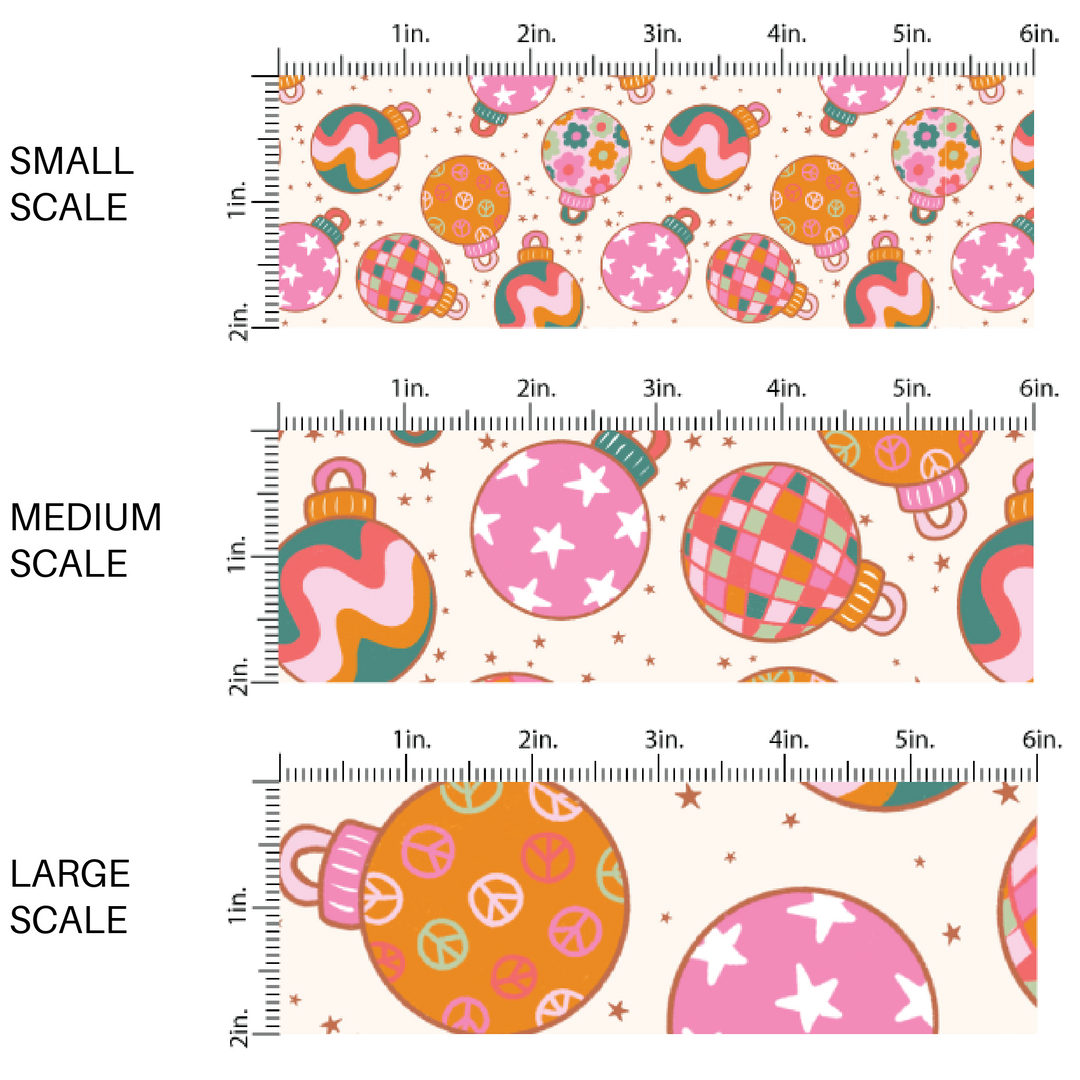 Disco Ornaments Fabric By The Yard