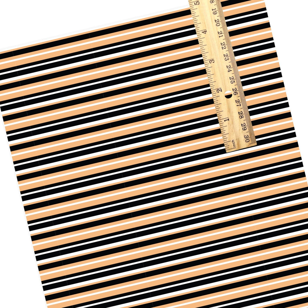 Classic Halloween Stripe Faux Leather Sheets