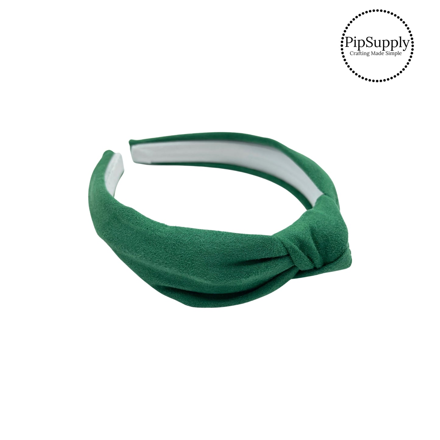 Emerald Green Soft Faux Suede Knotted Headband