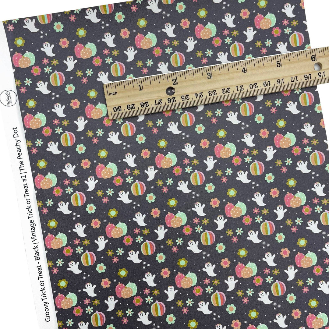 Vintage Trick Or Treat #2 | The Peachy Dot | Faux Leather Sheets