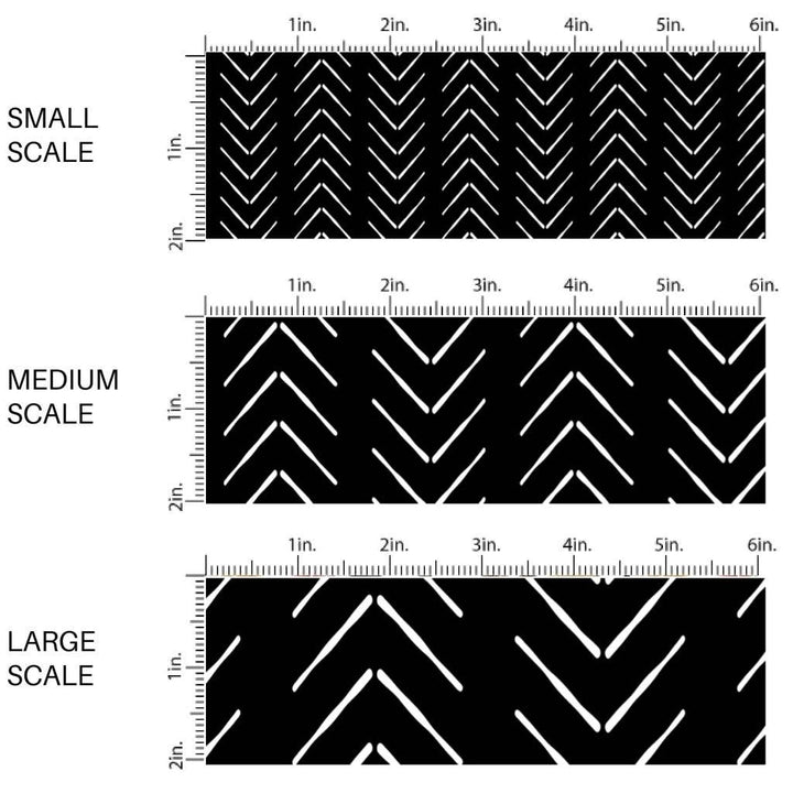 Black White Chevron Fabric By The Yard