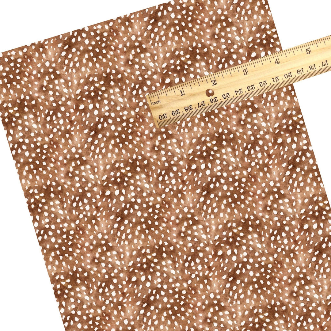 Fawn Print Faux Leather Sheets