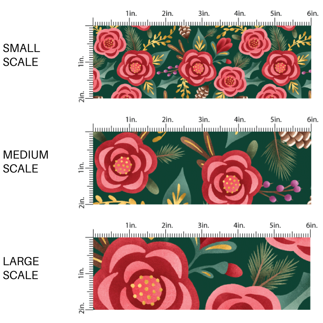 Clara's Flowers Fabric By The Yard