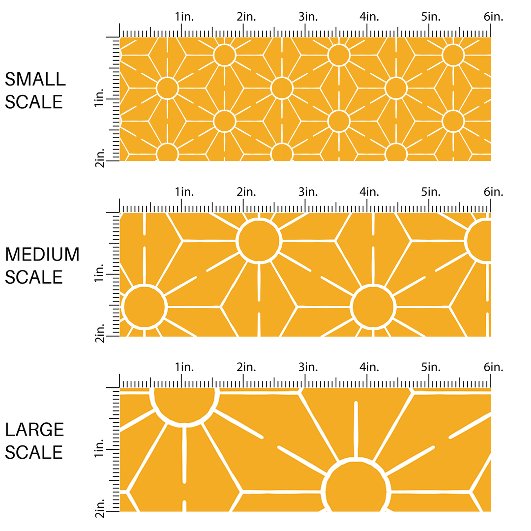 Sunkissed Golden Rays Fabric By The Yard