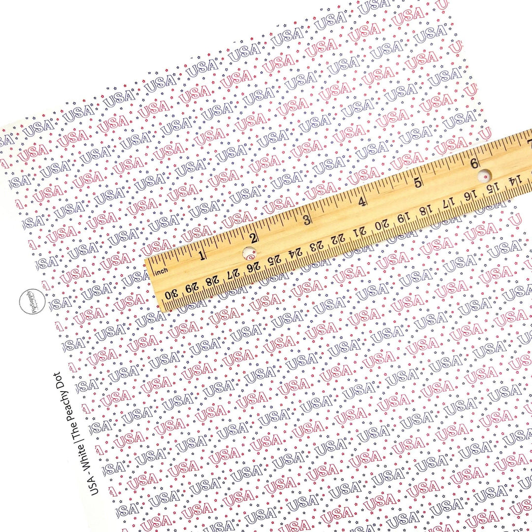 Patriotic | The Peachy Dot | Faux Leather Sheets