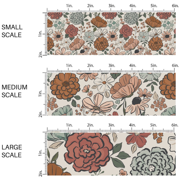 These summer pattern fabric by the yard features western floral patterns. This fun fabric can be used for all your sewing and crafting needs!