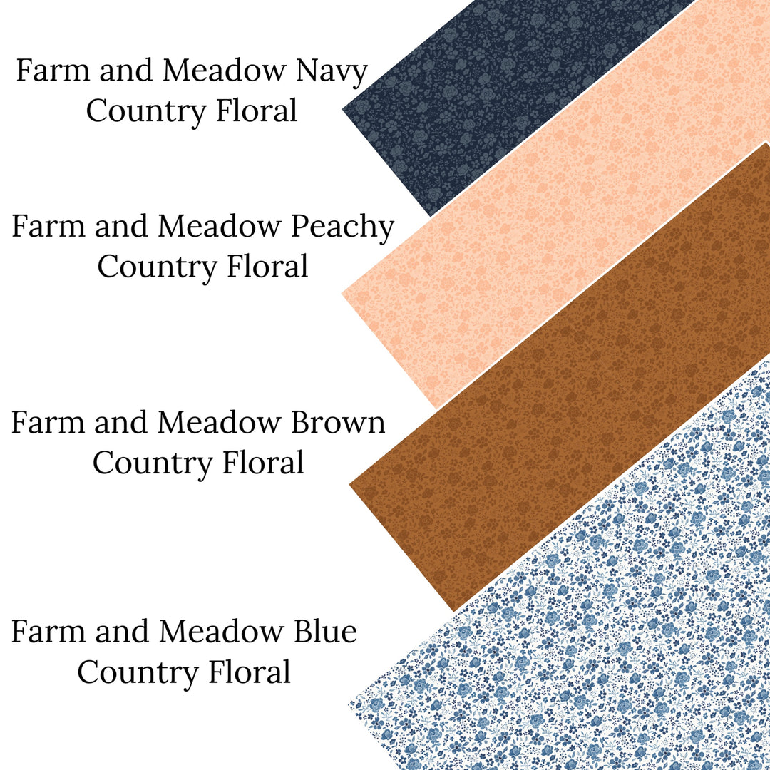 These spring and summer pattern faux leather sheets contain the following design elements: farm and meadow country floral patterns. Our CPSIA compliant faux leather sheets or rolls can be used for all types of crafting projects.