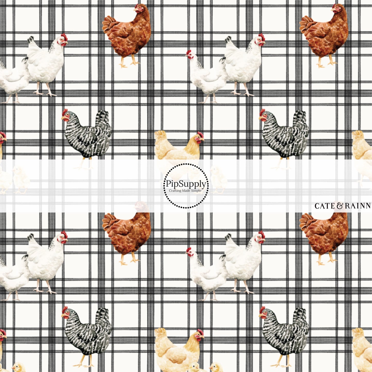 These spring and summer pattern faux leather sheets contain the following design elements: farm and meadow chickens. Our CPSIA compliant faux leather sheets or rolls can be used for all types of crafting projects.