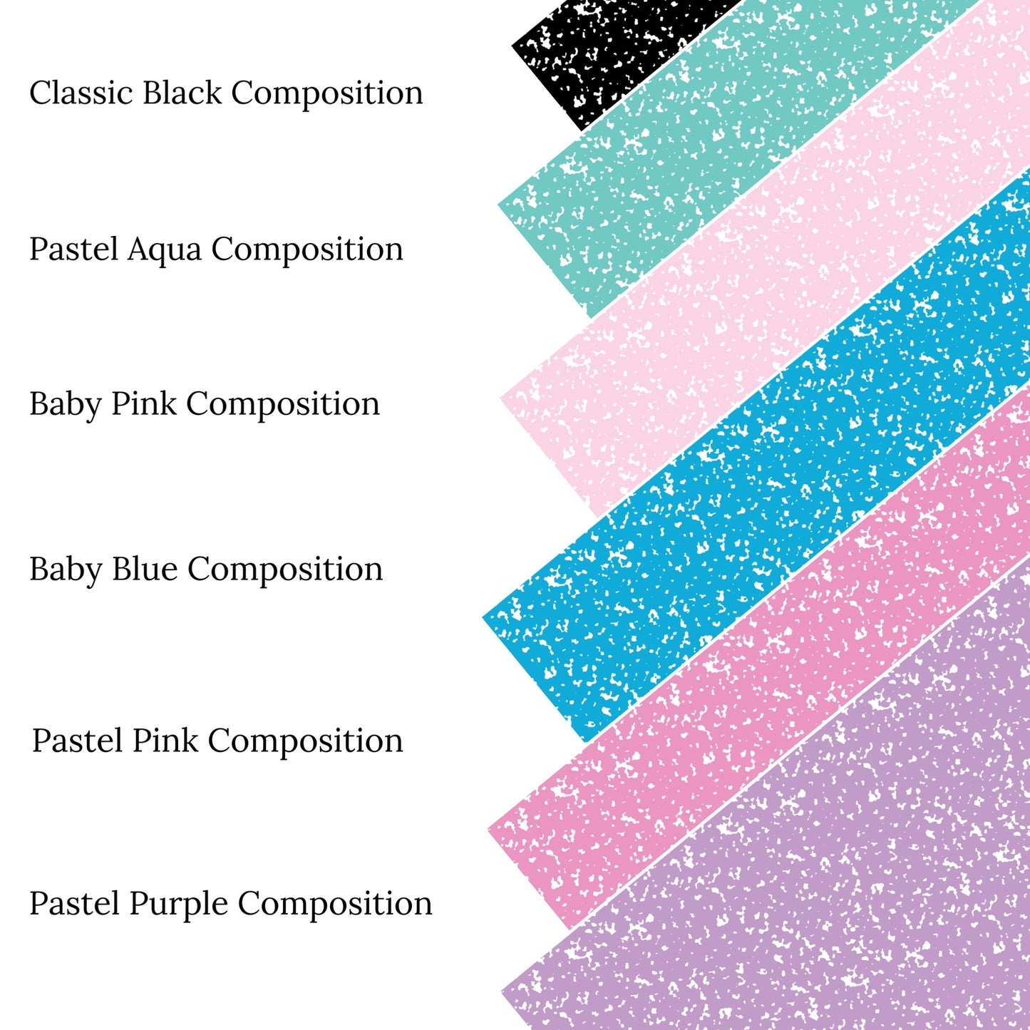 Baby Pink Composition Faux Leather Sheets