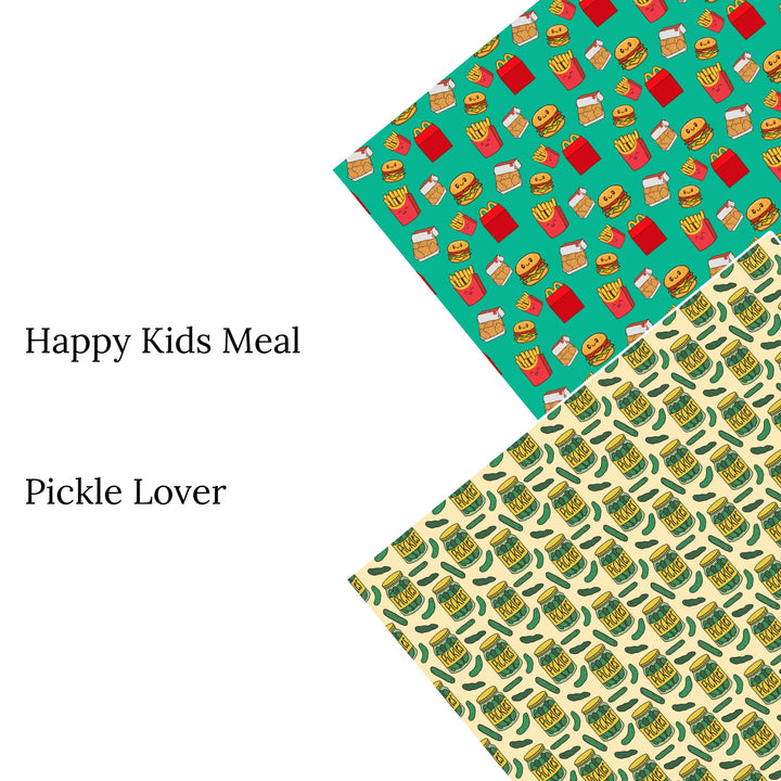 Pickle Lover Faux Leather Sheets