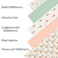 Blush Wildflowers Faux Leather Sheets