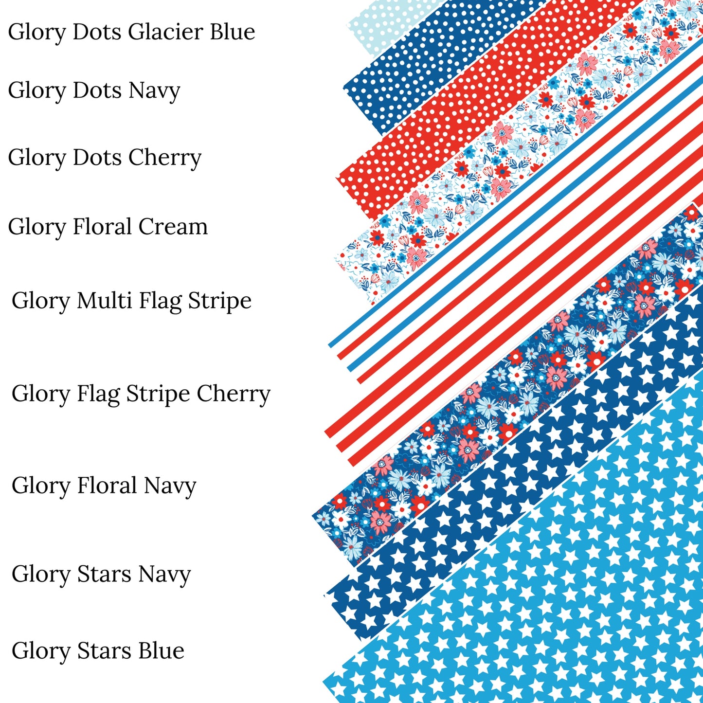 Glory Flag Stripe Cherry Faux Leather Sheets