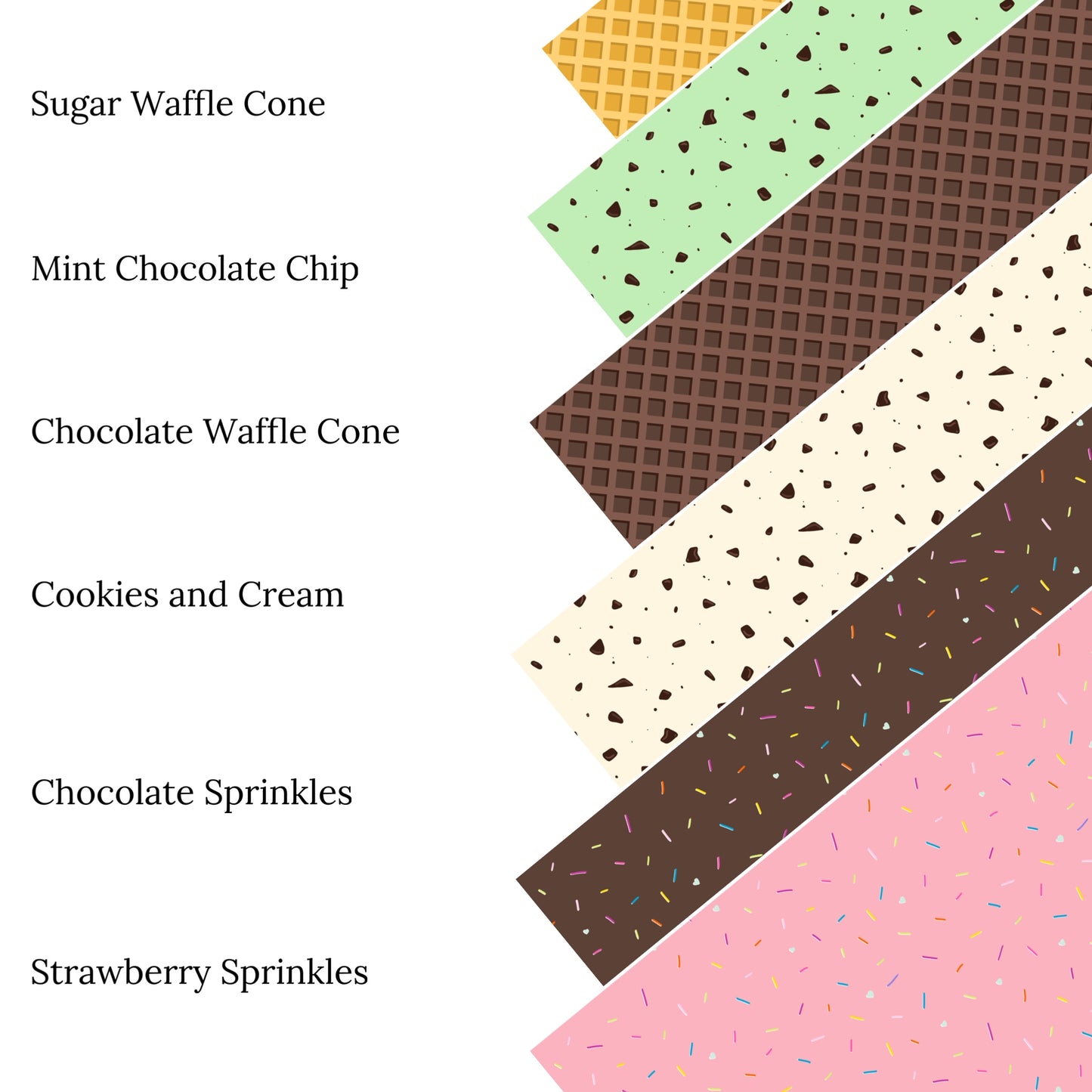 Chocolate Sprinkles Faux Leather Sheets
