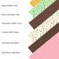 Chocolate Waffle Cone Faux Leather Sheets
