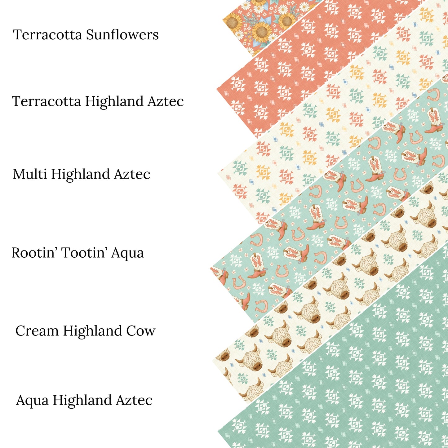 Aqua Highland Aztec Faux Leather Sheets
