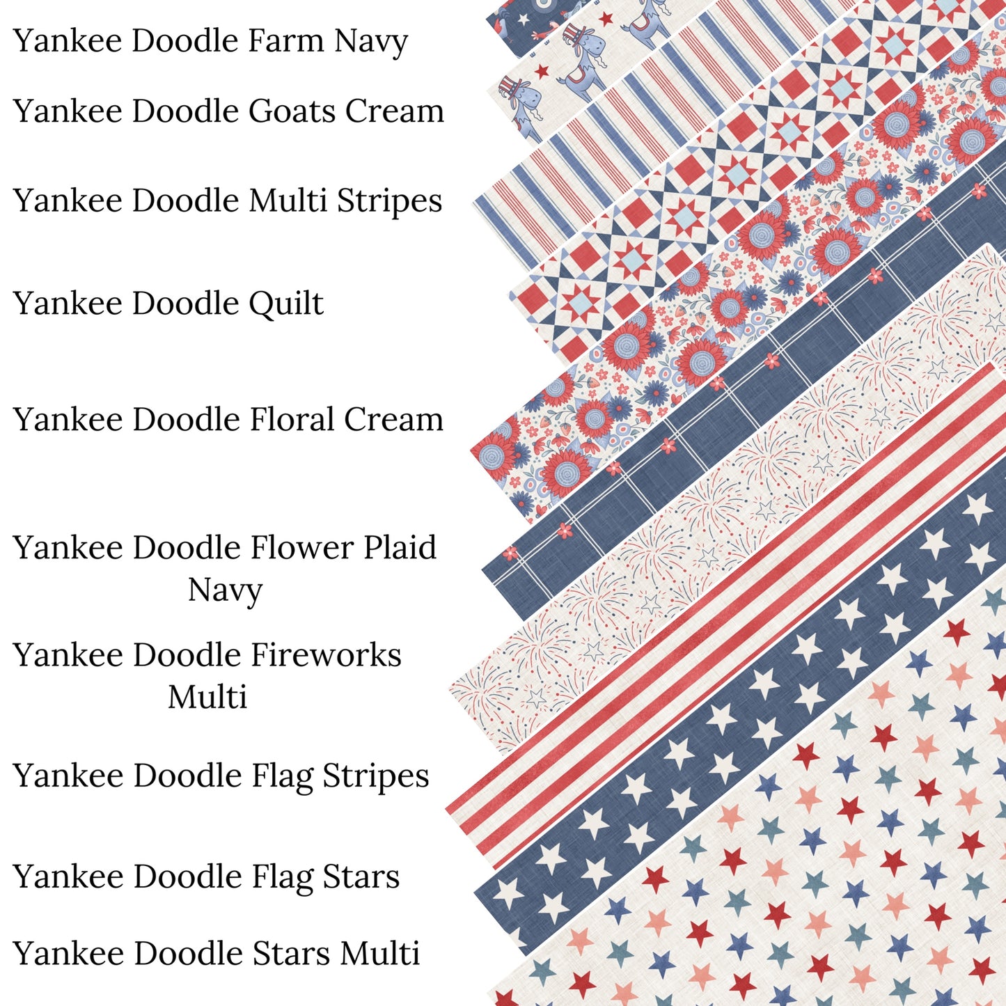 Yankee Doodle Flower Plaid Navy Faux Leather Sheets