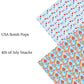 USA Bomb Pops Faux Leather Sheets