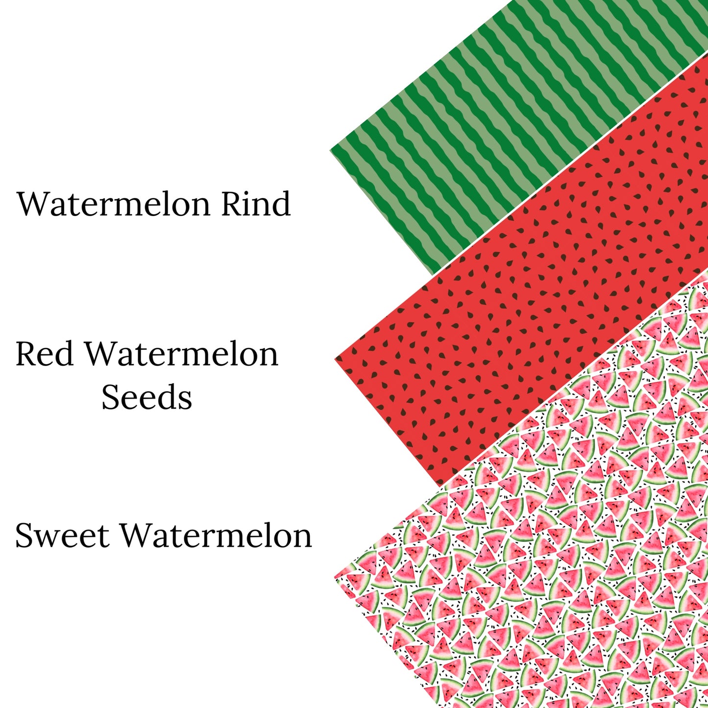 Red Watermelon Seed Faux Leather Sheets