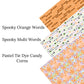 Pastel Tie Dye Candy Corns Faux Leather Sheets