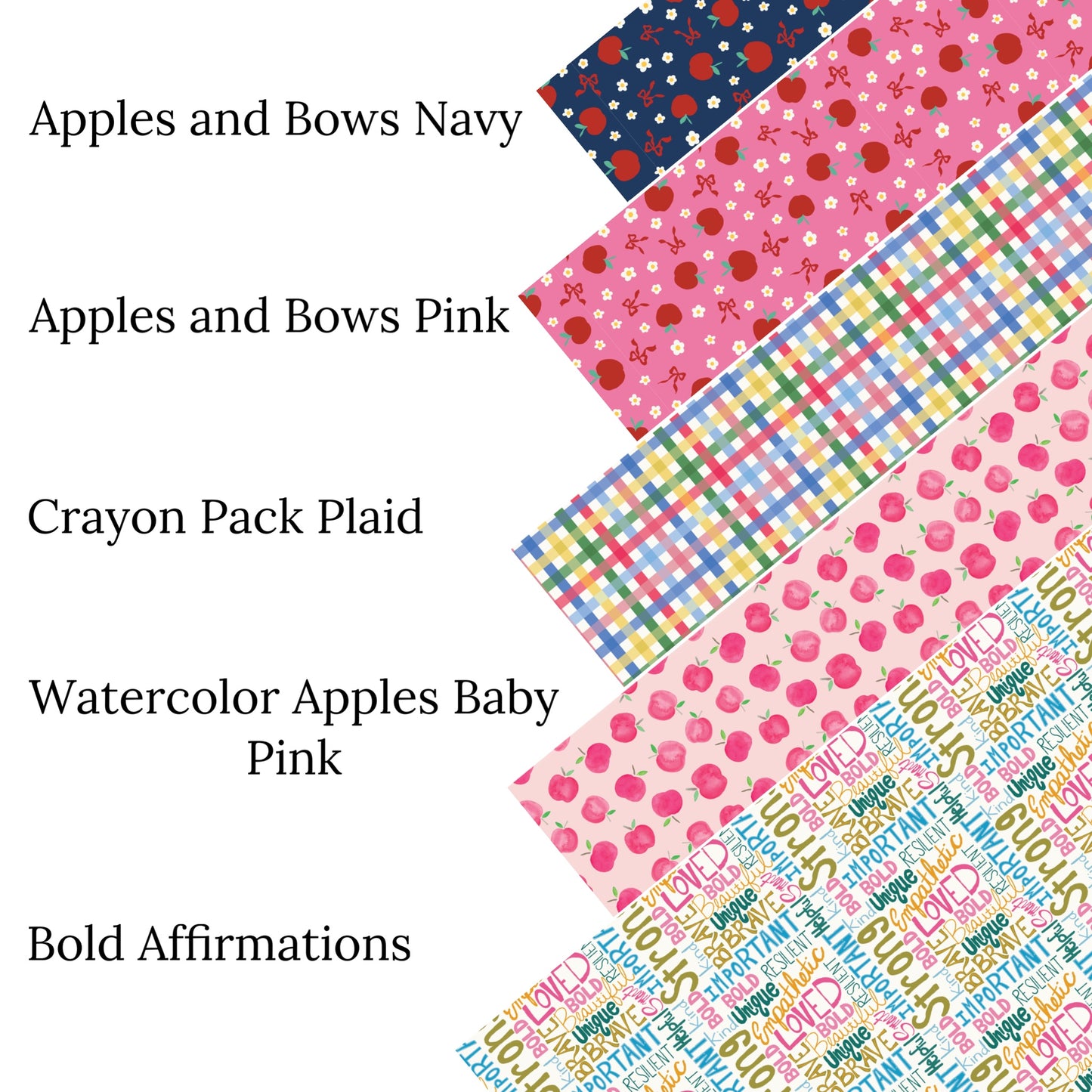 Crayon Pack Plaid Faux Leather Sheets