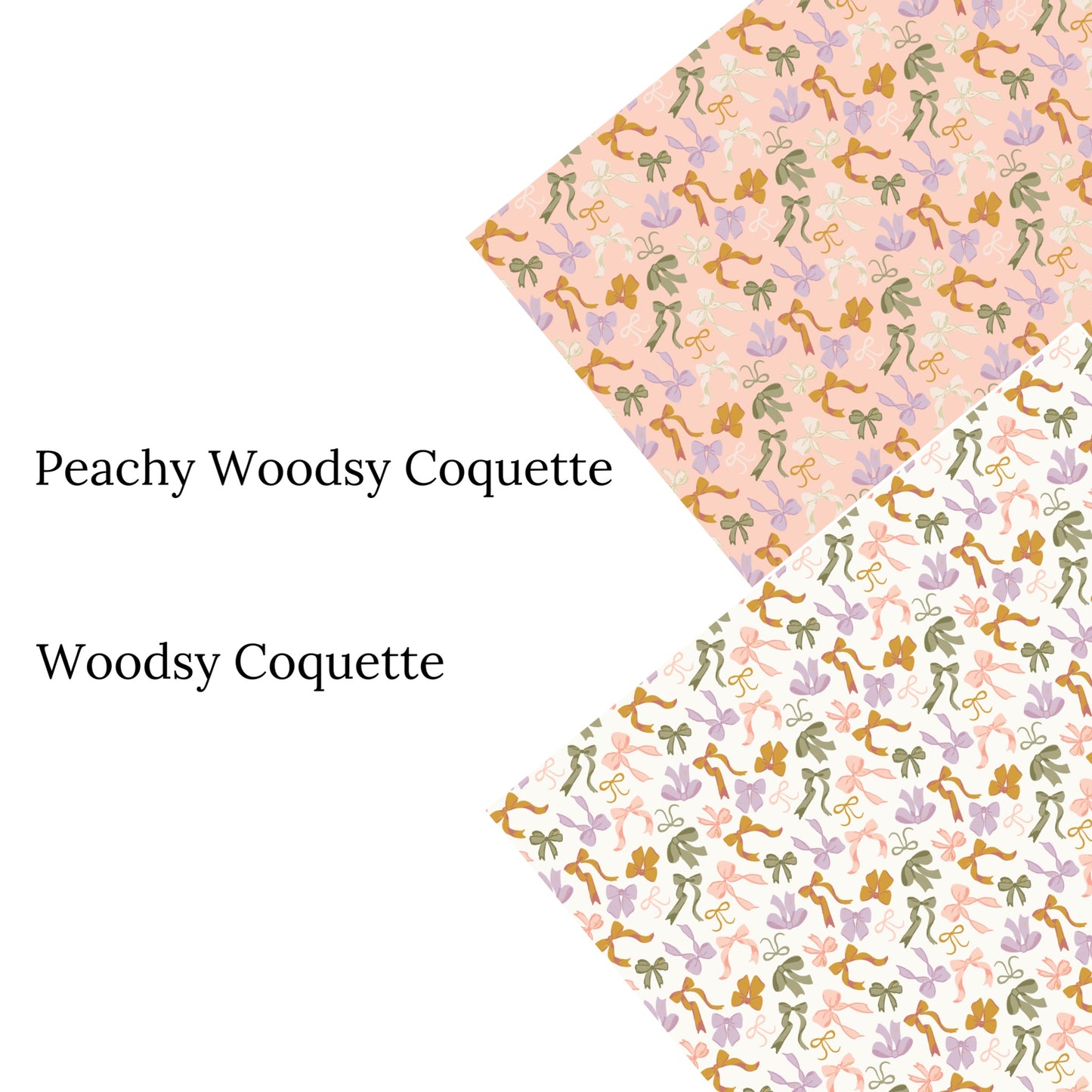 Woodsy Coquette Faux Leather Sheets