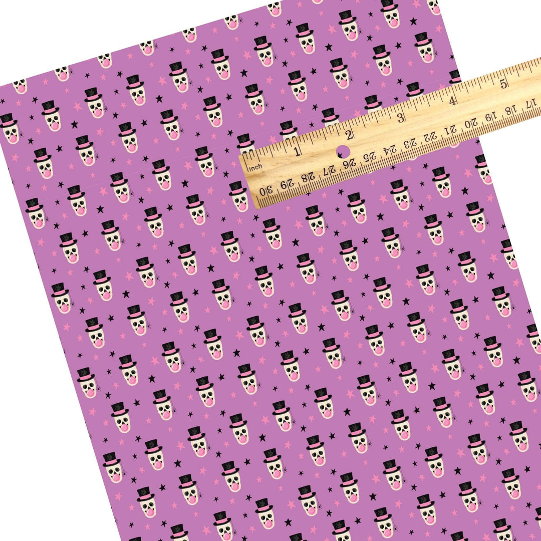 Spooky Bubbles Lavender Faux Leather Sheets